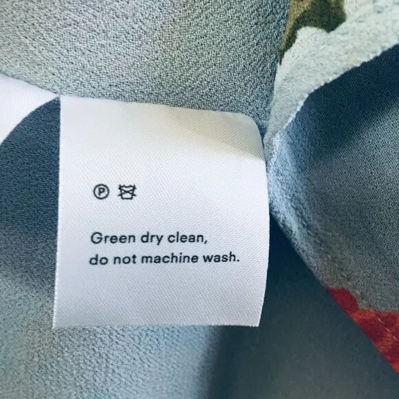 Reformation Garnet Wrap Dress Pelyana V-Neck Floral Print Dress In Blue Ref Sz S - Picture 14 of 16